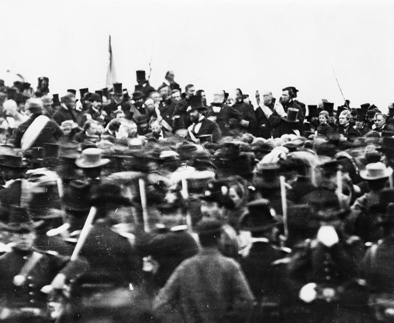 Abraham Lincoln al Discorso di Gettysburg, 1863 (dettaglio) da David Bachrach