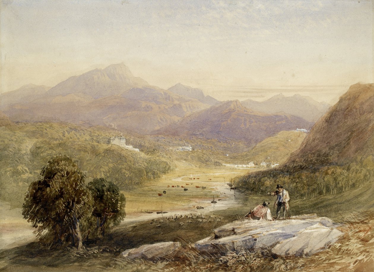 La valle di Ffestiniog, Merionethshire da David Cox