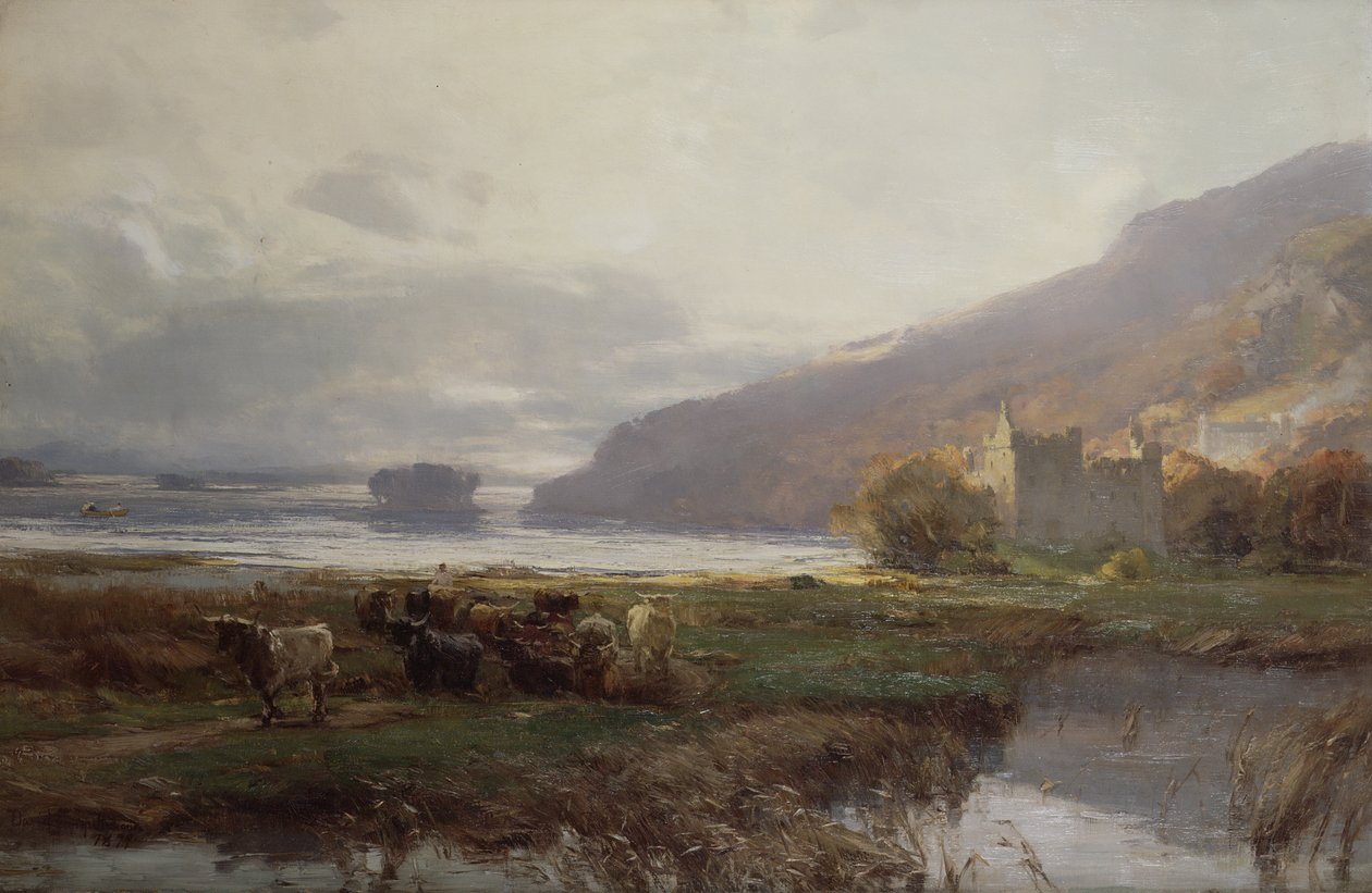 Castello di Kilchurn, Lock Awe, 1879 da David Farquharson
