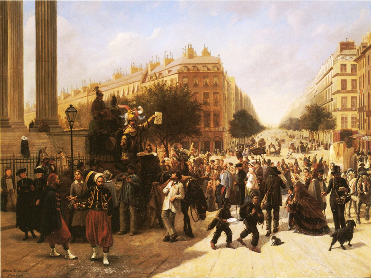 Place de la Madeleine, Parigi, 1857 da David Jacobsen