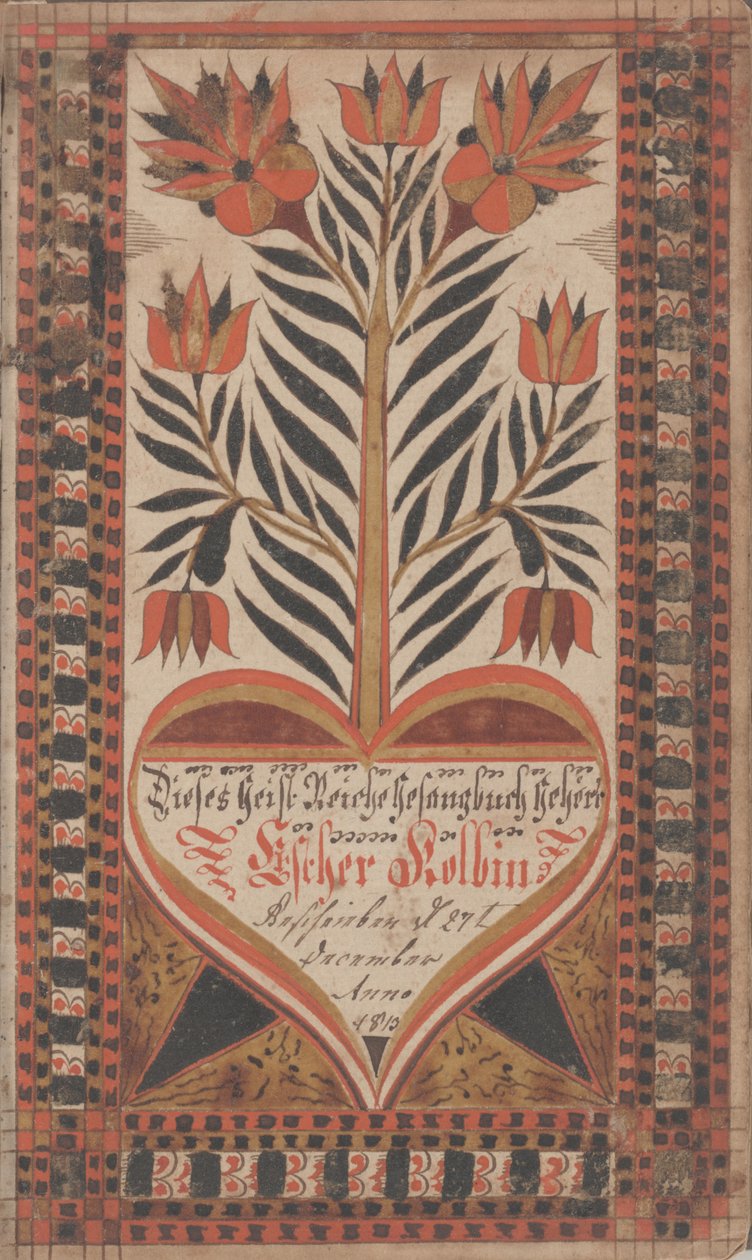 Ex libris per Esther Kolb, 27 dicembre 1813 da David Kulp