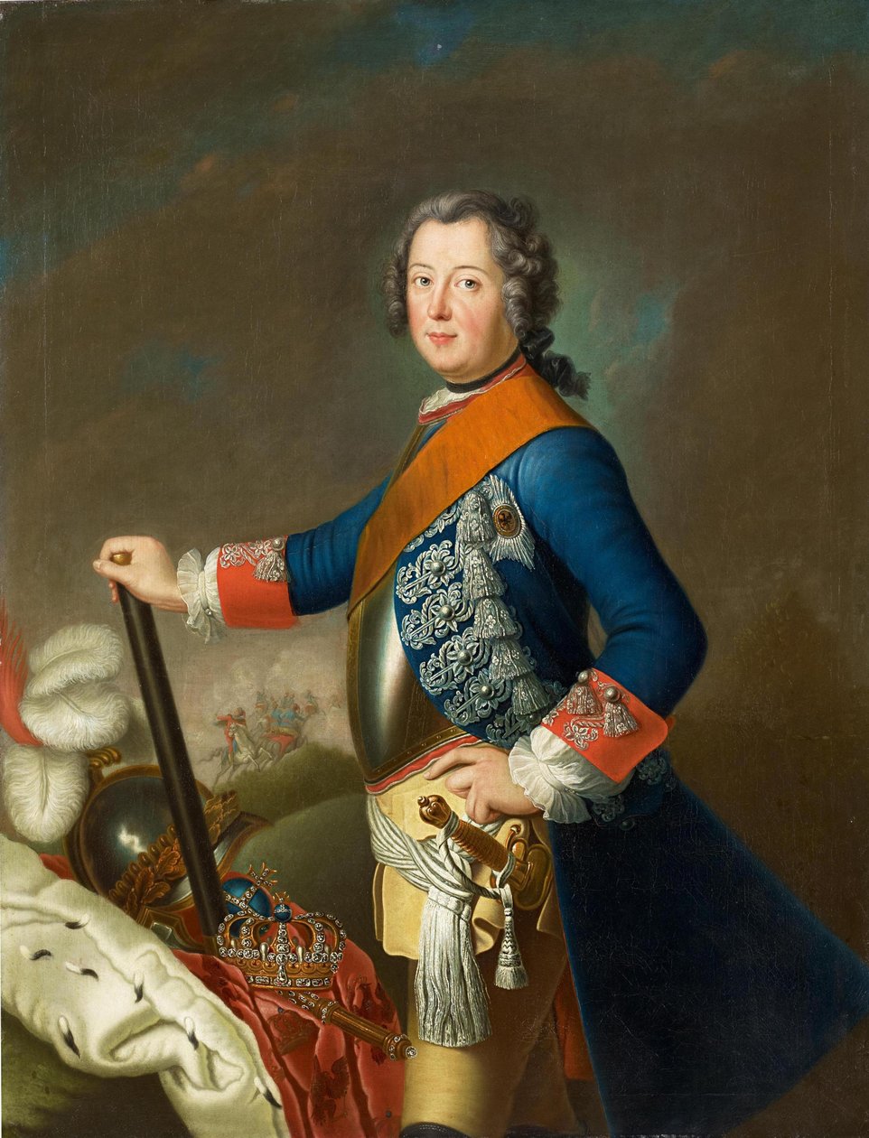 Federico II di Prussia come giovane comandante da Georg David Matthieu