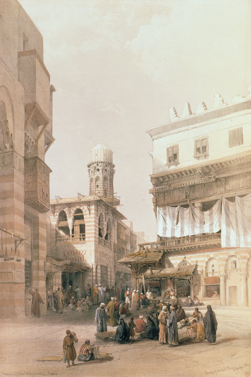 Bazar dei ramai, Il Cairo, da Egitto e Nubia, Vol.3 da David Roberts