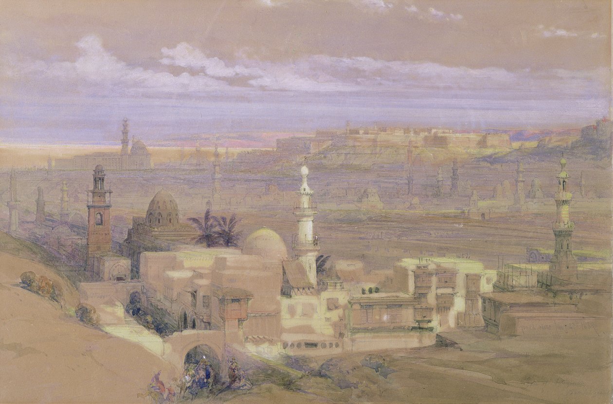 Il Cairo dalla Porta di Citizenib, verso il deserto di Suez da David Roberts