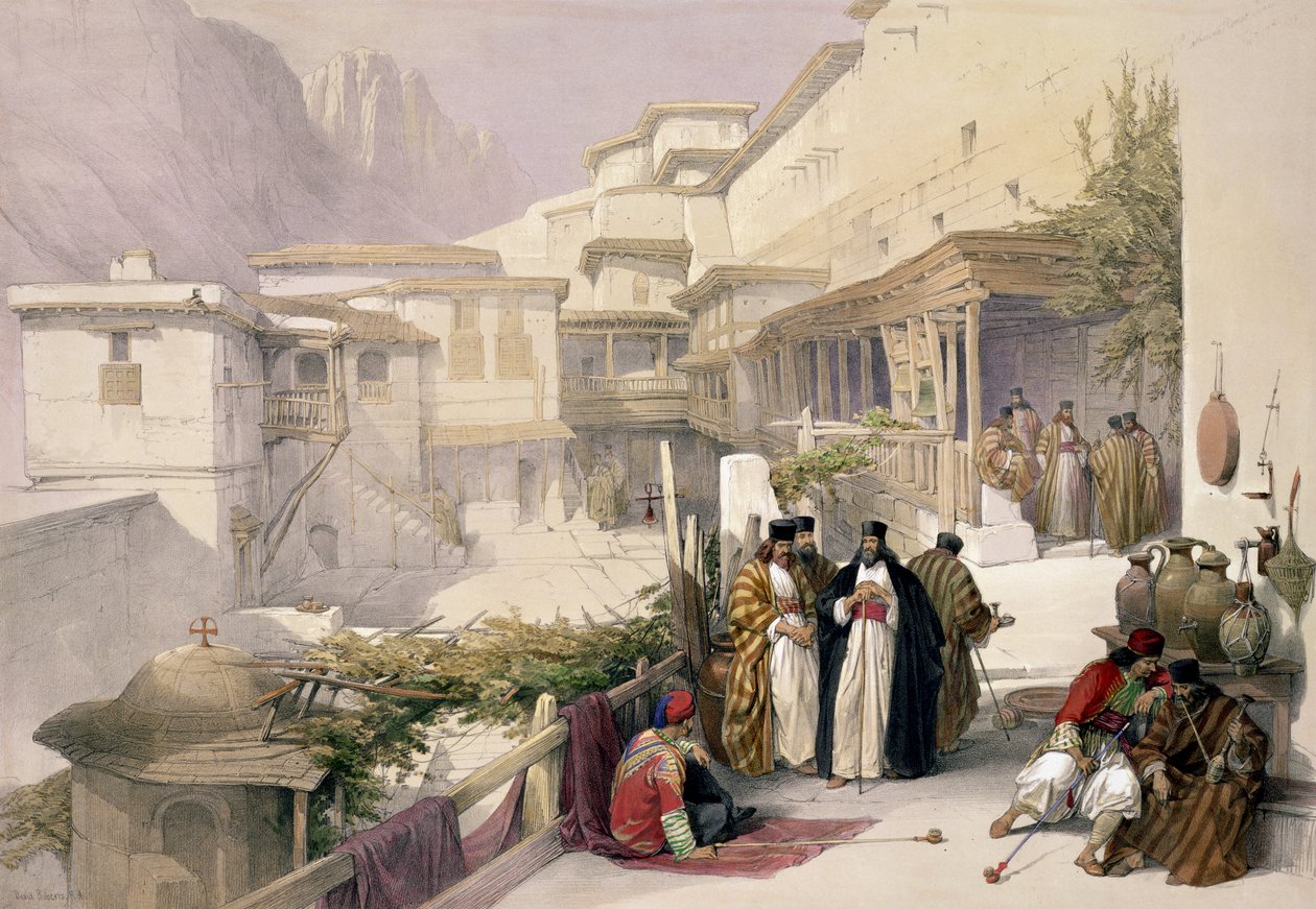 Convento di Santa Caterina, Monte Sinai, 17 febbraio 1839, tavola 120 dal Volume III di 
