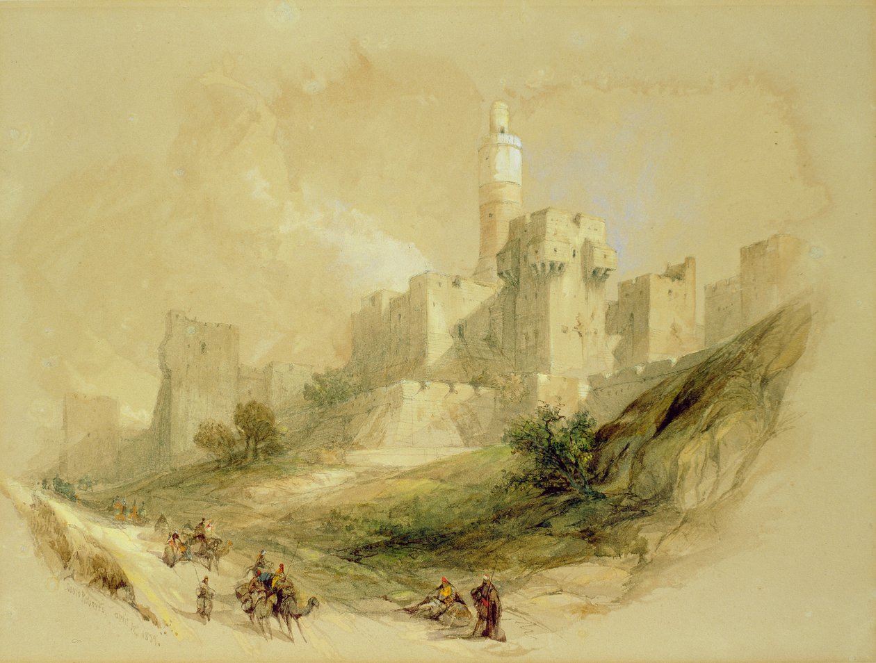 Gerusalemme e la Torre di Davide da David Roberts
