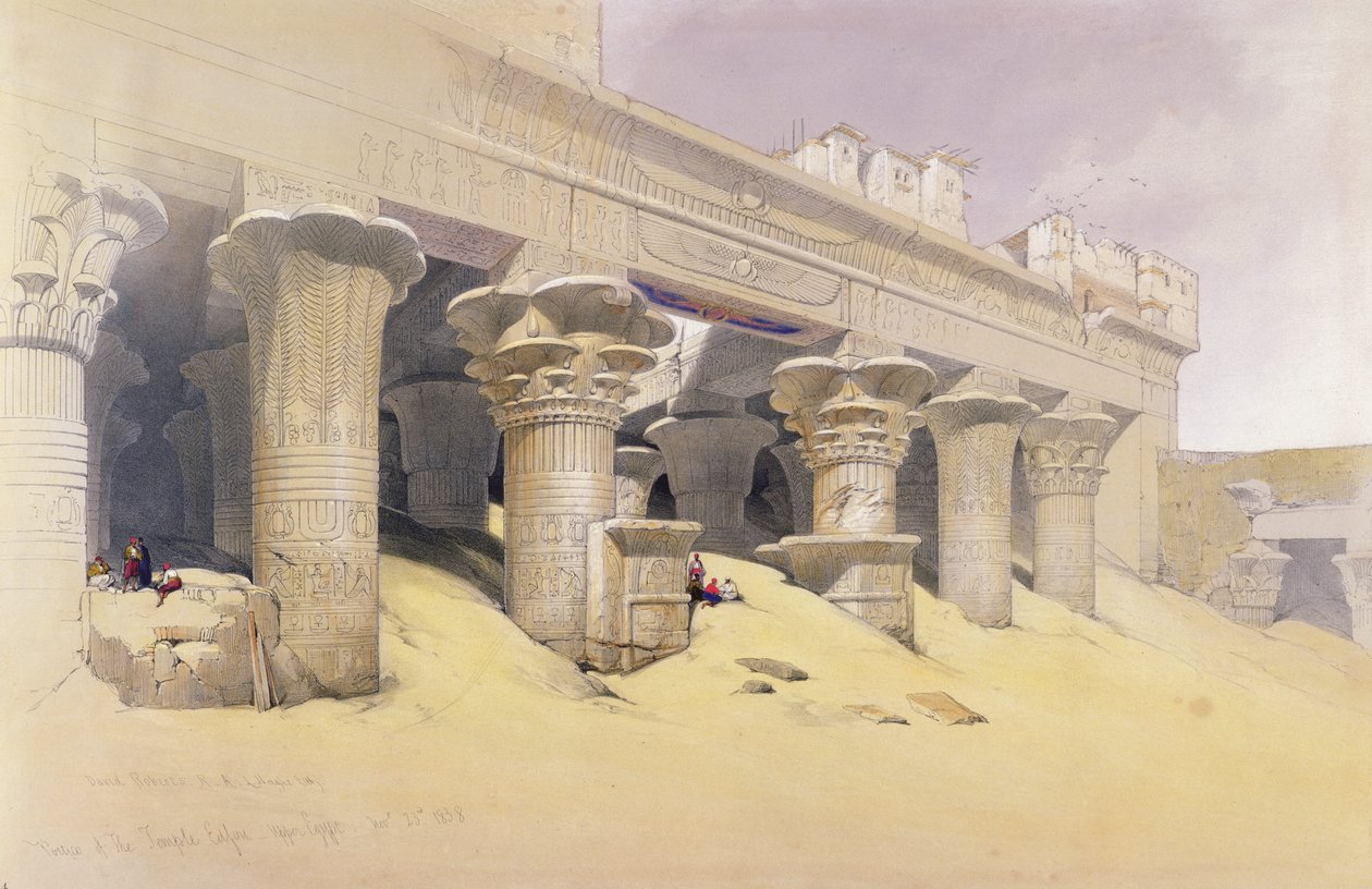 Portico del Tempio di Edfu, Alto Egitto, da 