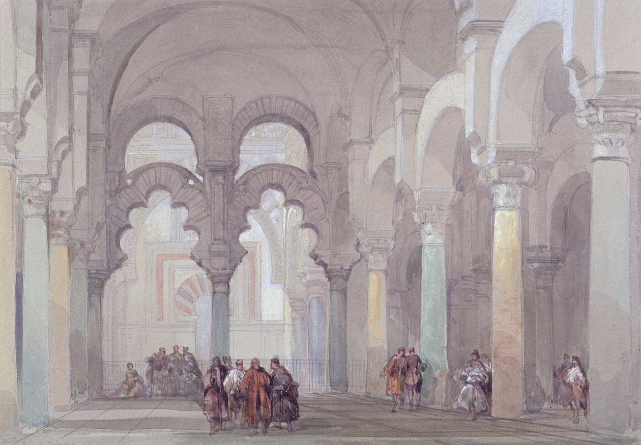 La Moschea di Cordova, 1833 da David Roberts