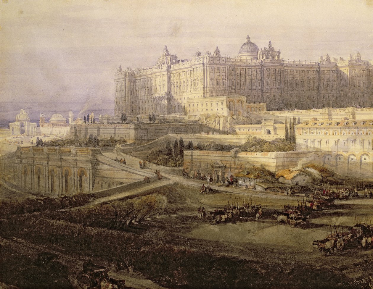 Il Palazzo Reale, Madrid da David Roberts