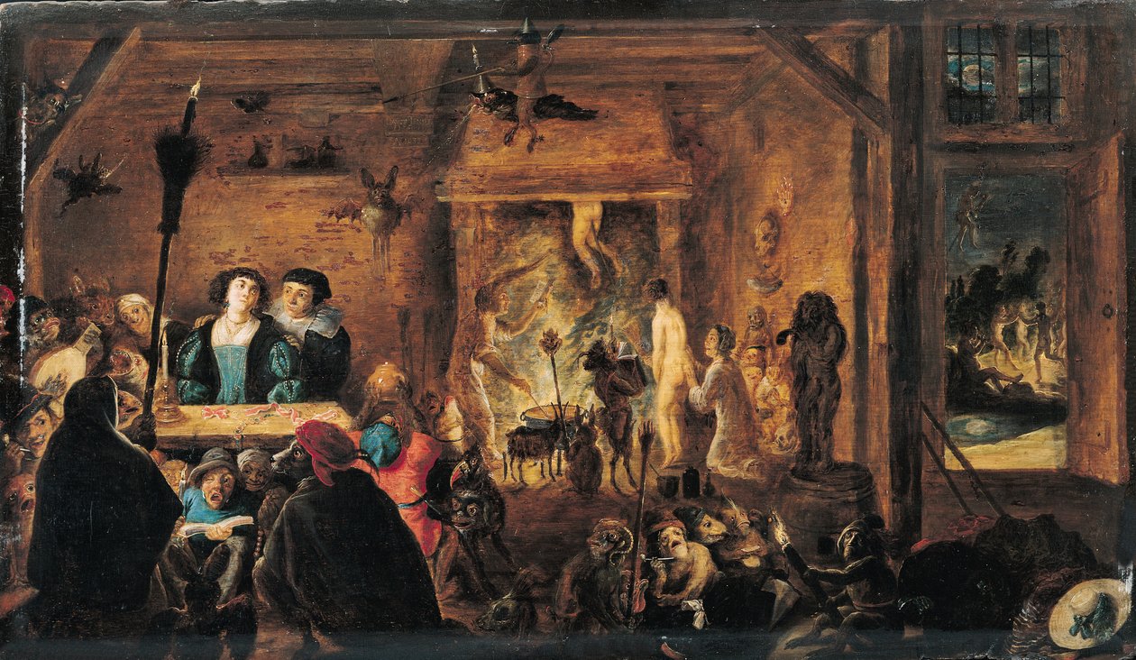Una scena di stregoneria, 1633 da David Teniers the Younger
