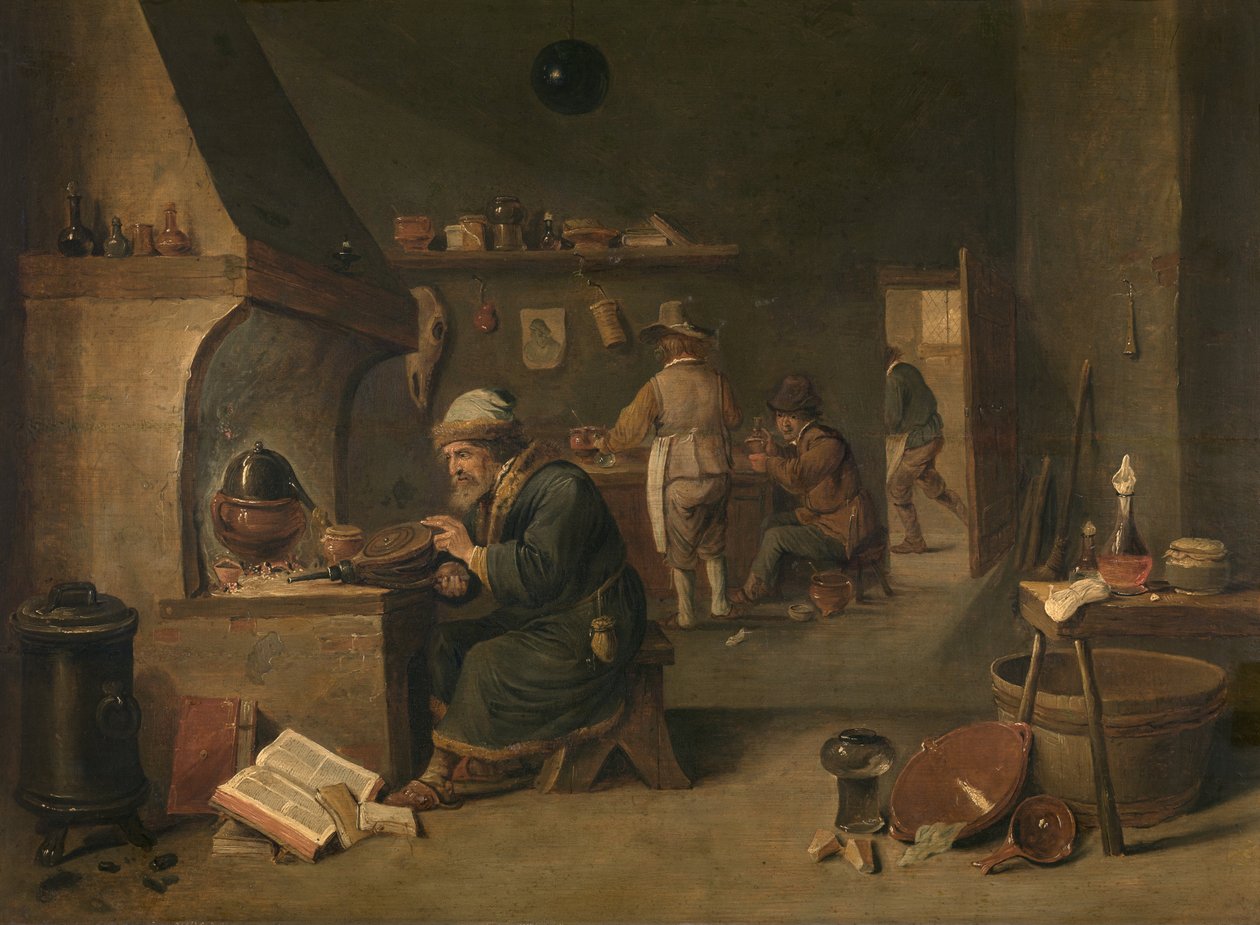 Alchimista da David Teniers the Younger