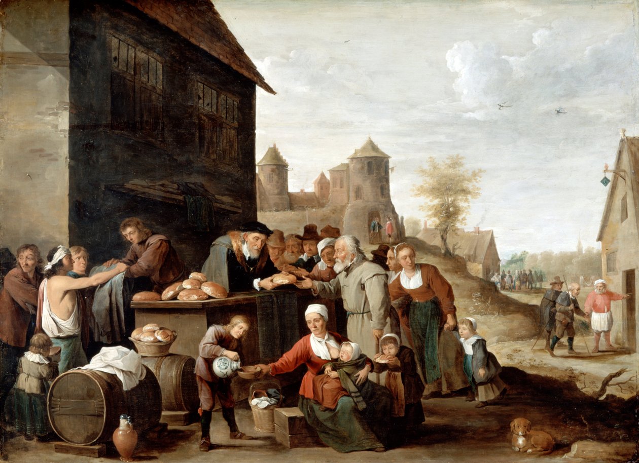 Le sette opere di misericordia corporale da David Teniers the Younger