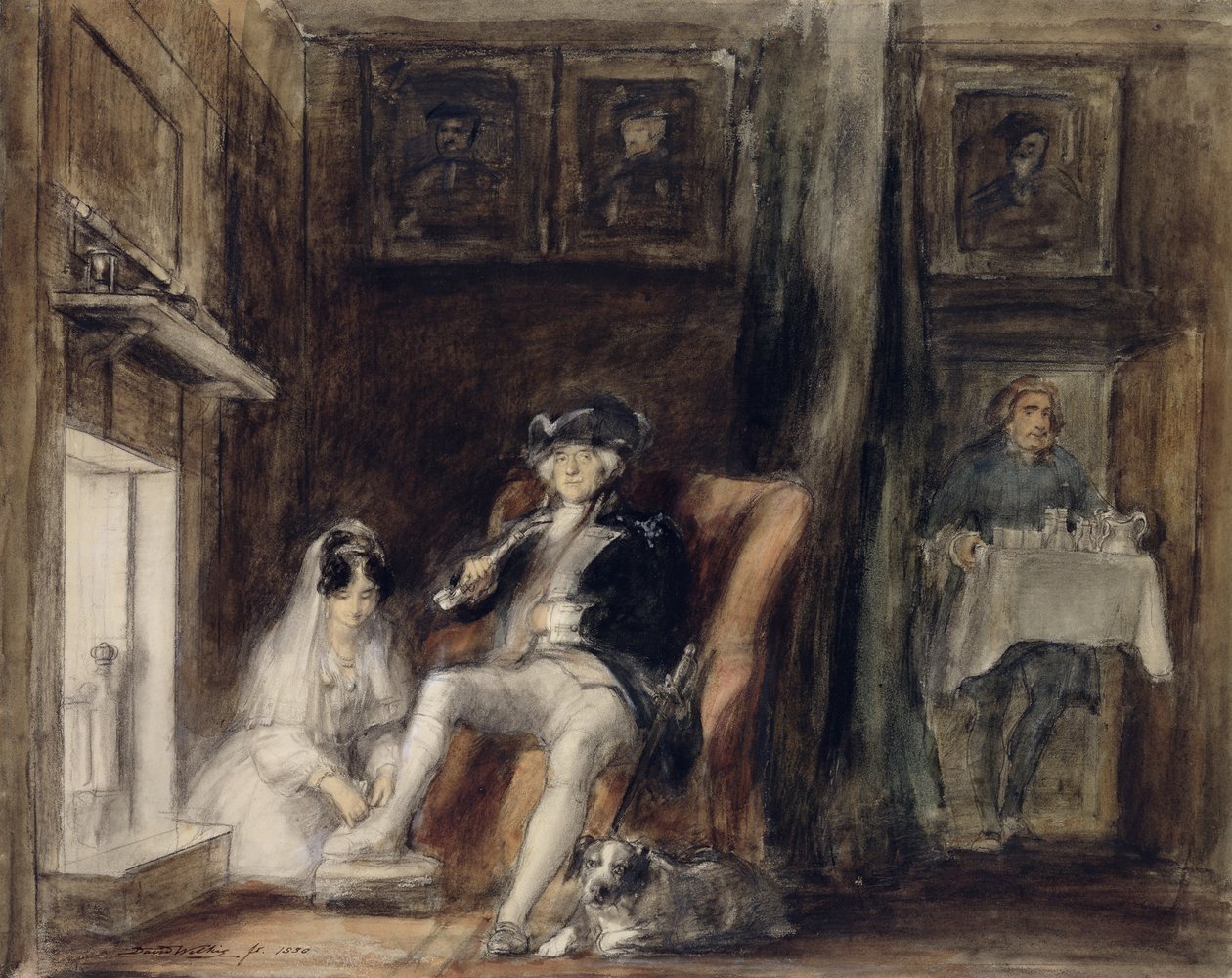 Il commodoro disabile nel suo ritiro, 1830 da David Wilkie
