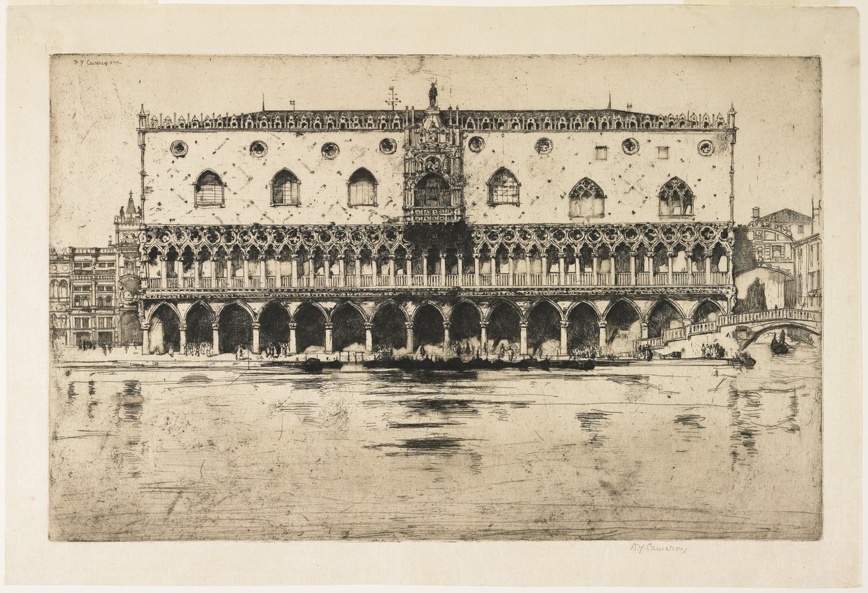 Palazzo dei Dogi, Venezia, tavola da The North Italian Set, 1902 da David Young Cameron