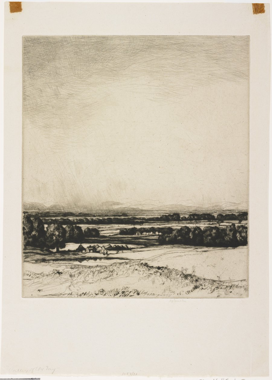 La Vallée du Tay (La Valle del Tay), 1931 da David Young Cameron