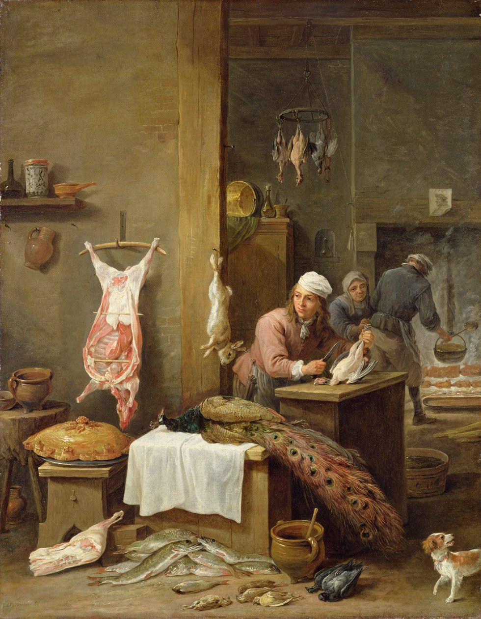 In cucina, 1669 da David Teniers the Younger