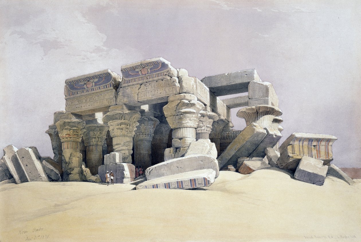 Kom Ombo, 21 novembre da David (after) Roberts