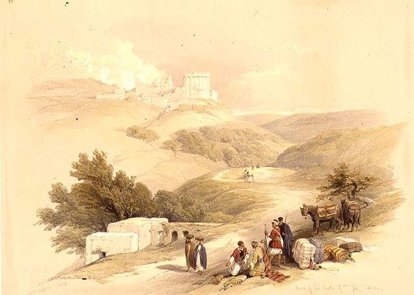 Rovine della Chiesa di San Giovanni, Sabaste da David (after) Roberts