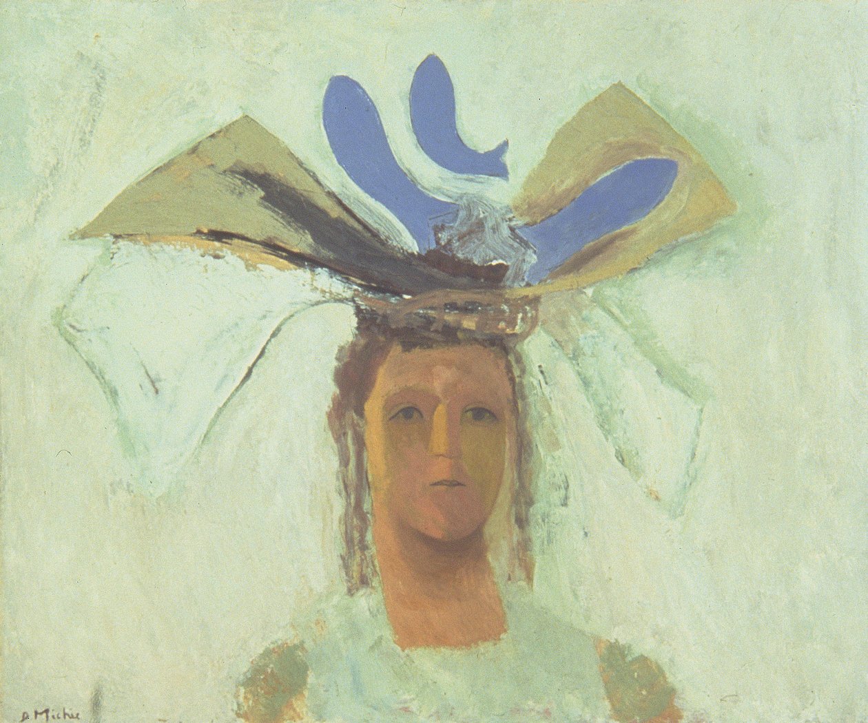 Ragazza con pesce blu da David Alan Redpath Michie