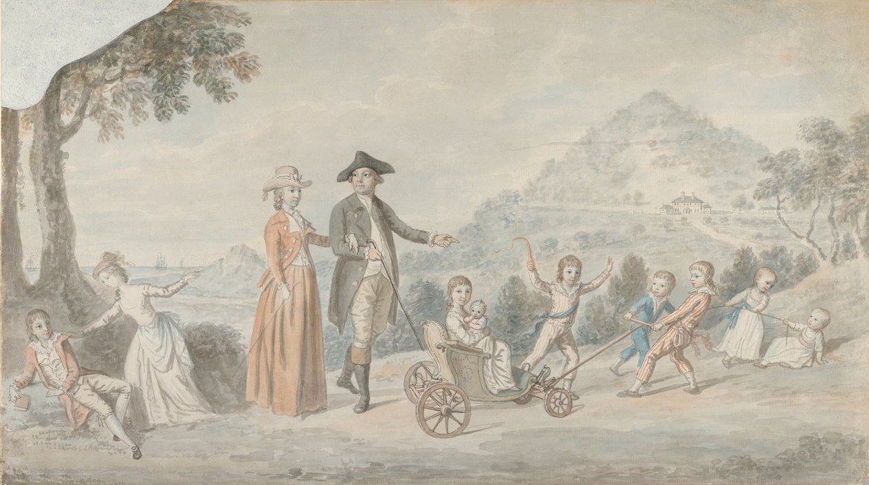 La famiglia di Sir James Hunter Blair, 1° Barone da David Allan