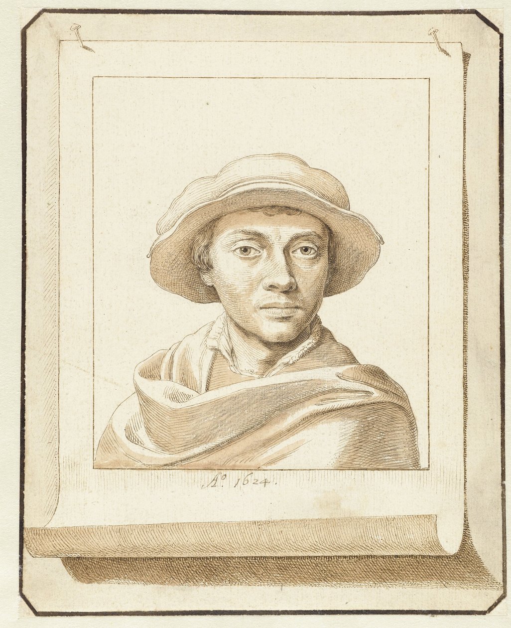 Ritratto di un uomo, da un modello del XVI secolo da David Bailly