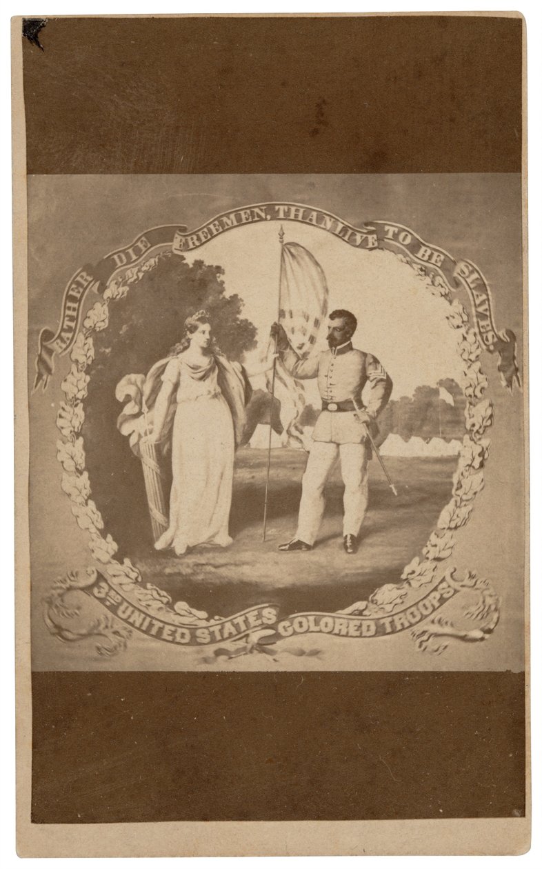 "Piuttosto morire da liberi che vivere da schiavi", 1864 ca. 1864 (stampa) da David Bustill Bowser