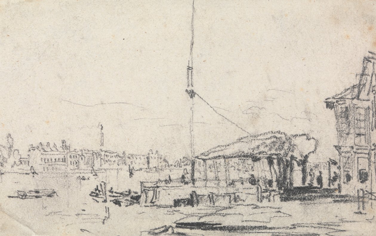 Una vista della Schelda da David Cox