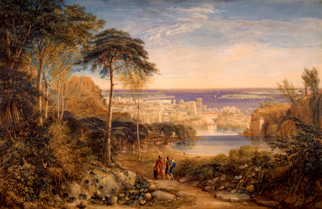 Cartagine: Enea e Acate da David Cox