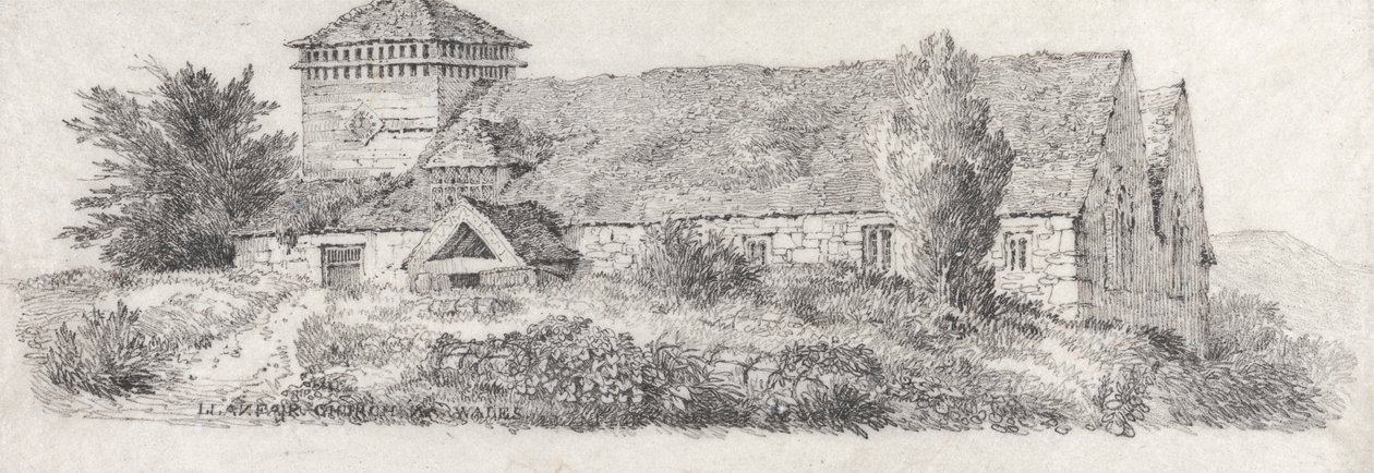 Chiesa di Llanfair, Galles del Nord per Un trattato sulla pittura di paesaggio e l