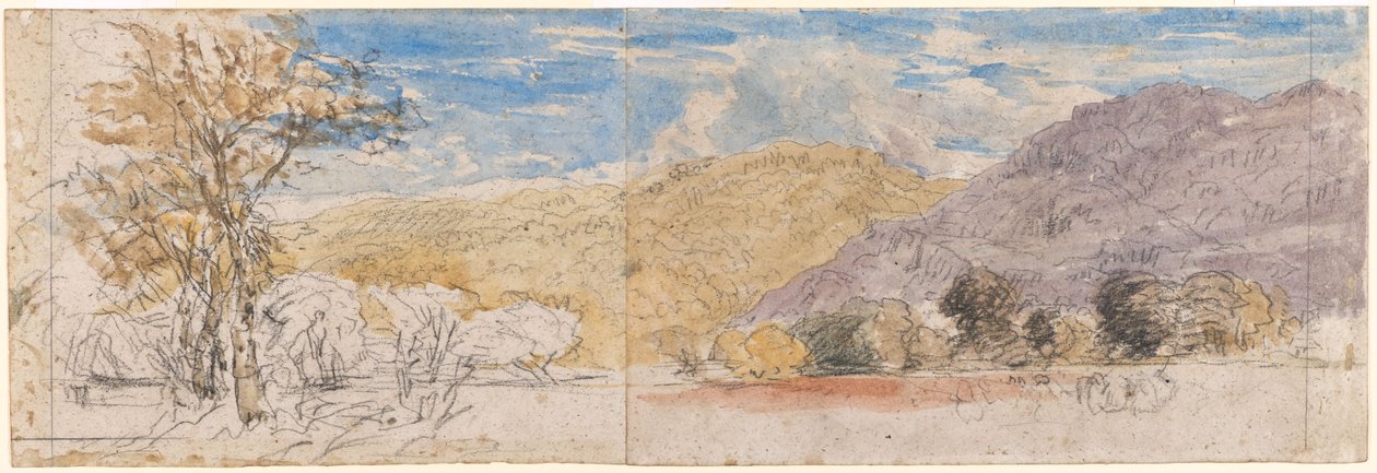 Paesaggio montuoso, Galles del Nord da David Cox
