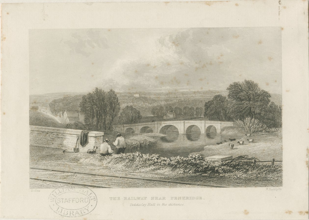 Città di Penkridge - Ferrovia e Ponte del Toro da David Cox