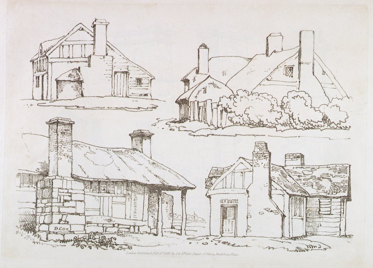 Tavola 3 da Progressive Lessons on Landscape for Young Beginners, 1816 da David Cox