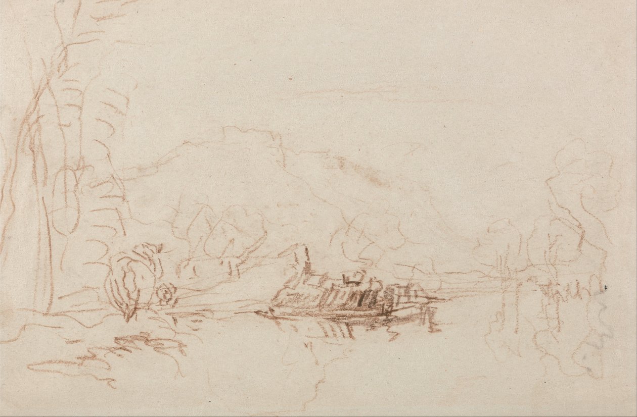 Scena del fiume da David Cox
