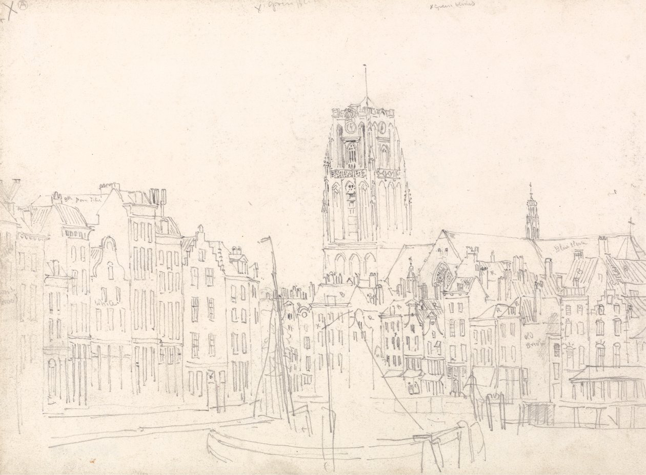 Rotterdam: La Chiesa di San Lorenzo da David Cox