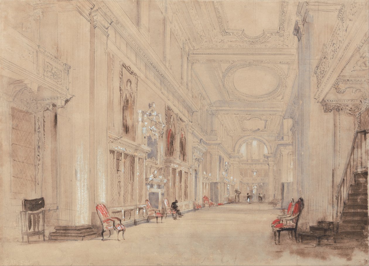 Galleria dei ritratti, Hardwick Hall, Derbyshire da David Cox