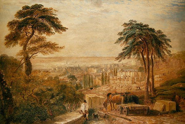 Vista su una città da David Cox