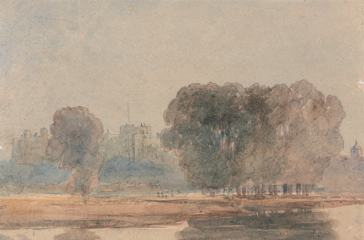 Castello di Windsor visto dai Brocas da David Cox