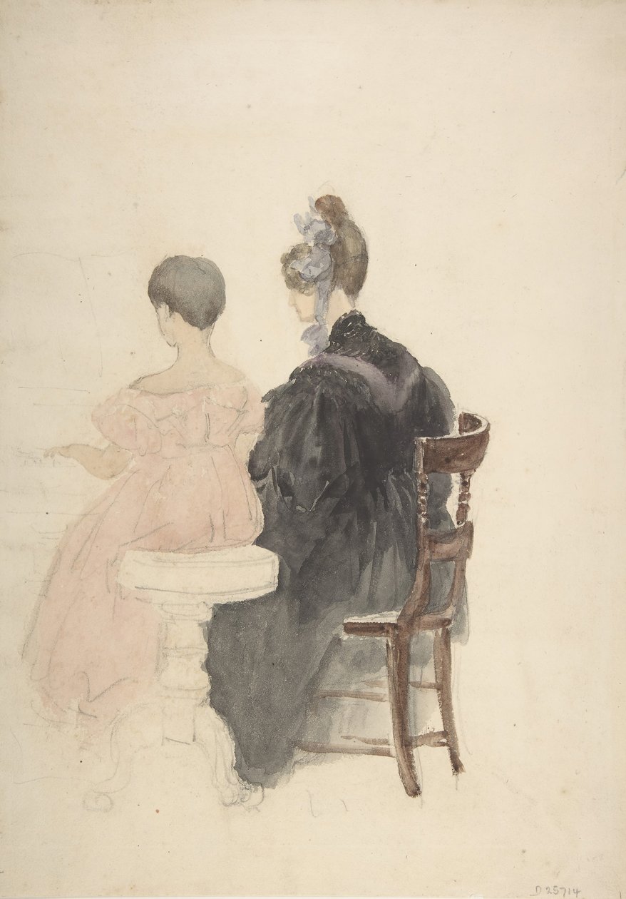 Lezione di pianoforte da David Cox the elder