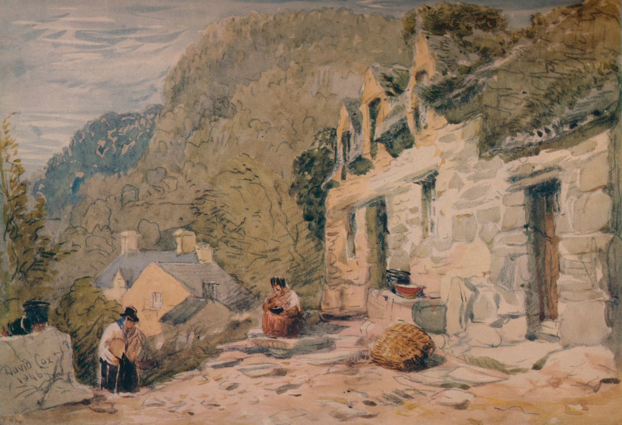 Cottage di Black Jack, Bettws-y-Coed, 1846 da David Cox the elder