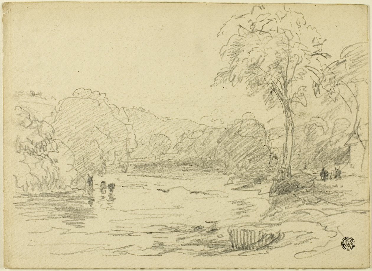Scena del fiume da David Cox the elder