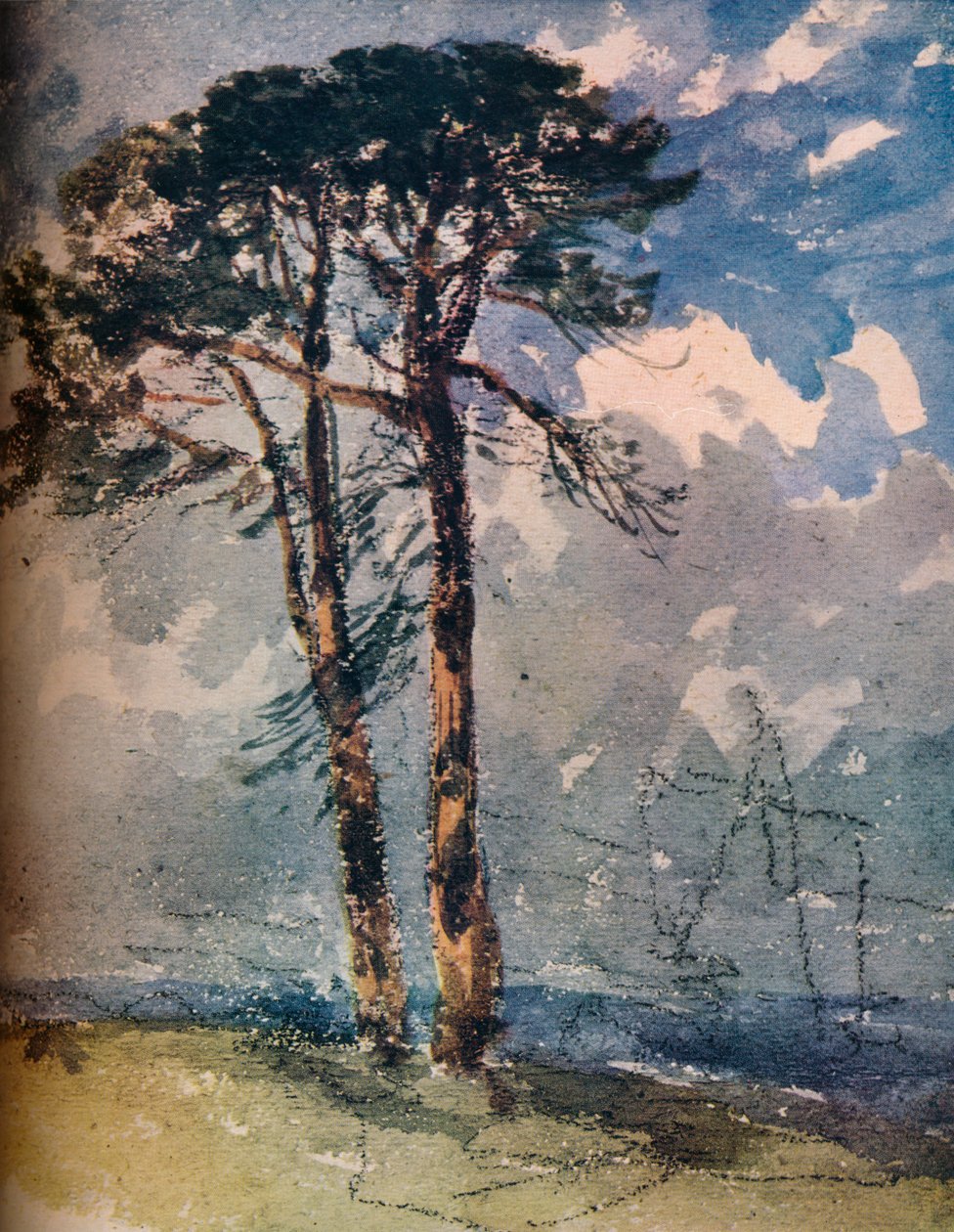 Abeti scozzesi da David Cox the elder