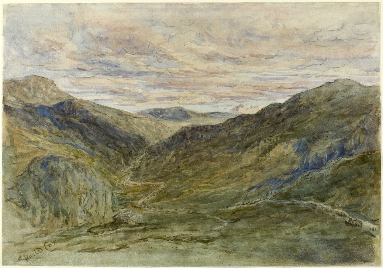 Vista in Galles da David Cox the elder