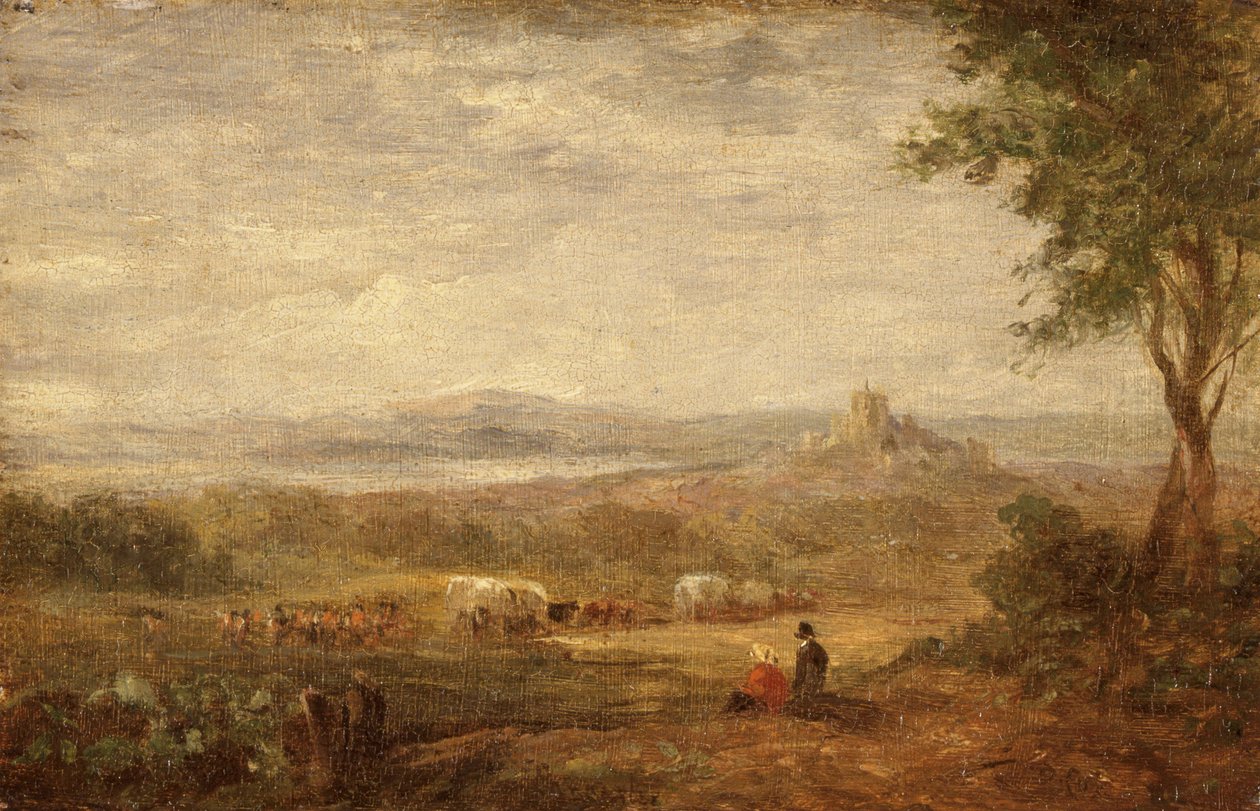Vista vicino a Lancaster da David Cox the elder
