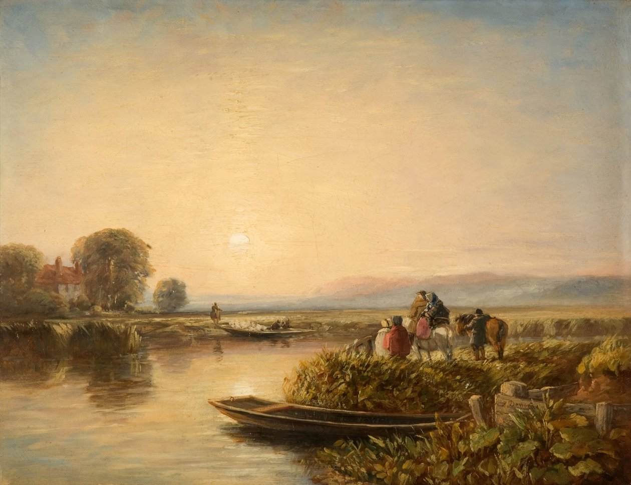 In attesa del traghetto - Mattina, 1851 da David Cox the elder