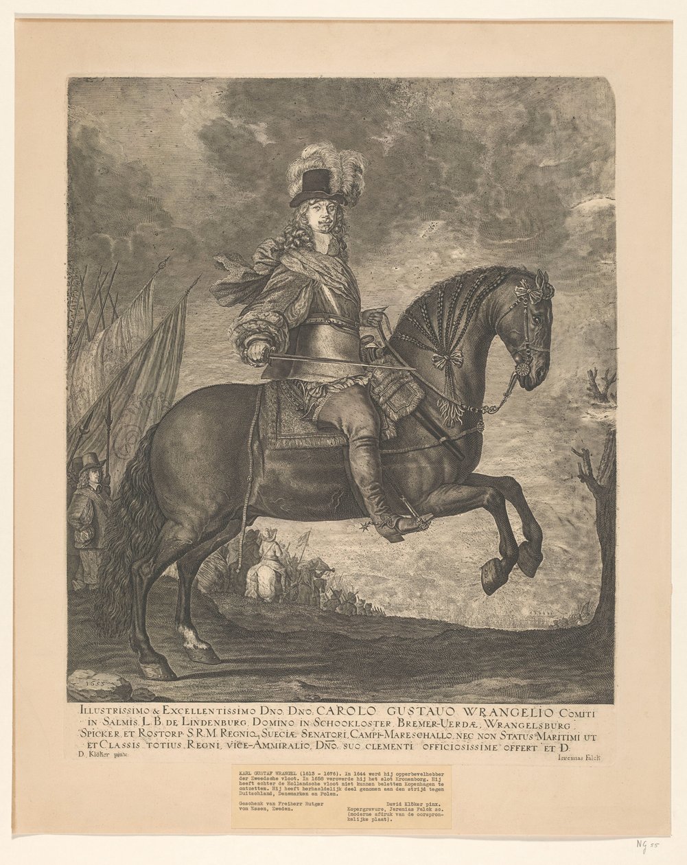 Illustrissimo & Excellentissimo Dmo. Dno. Carolo Gustavo Wrangelio da David Ehrenstrahl