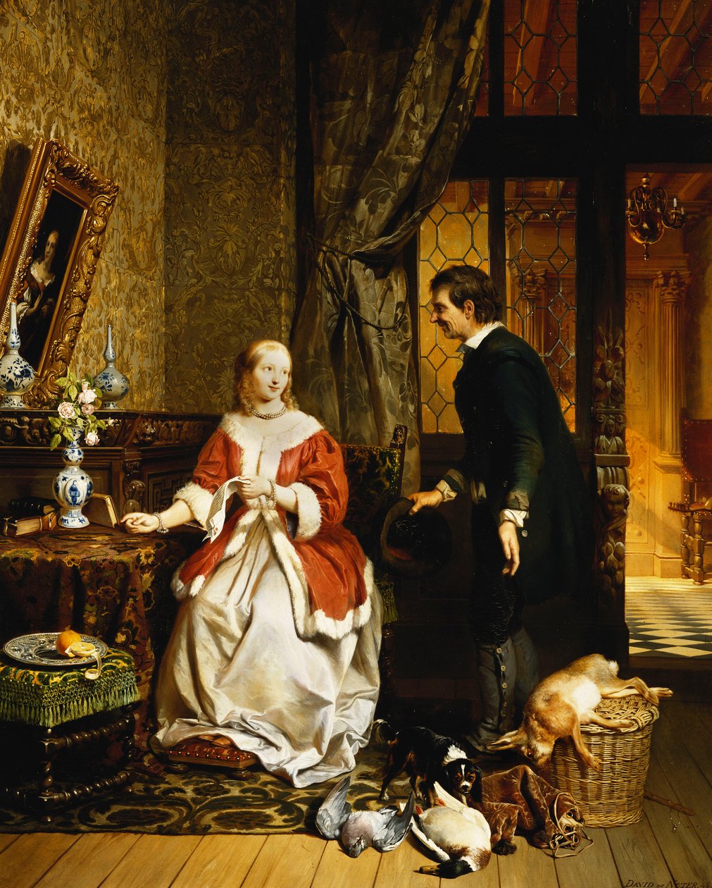 Di Ritorno dal Mercato, 1846 da David Emil Joseph de Noter