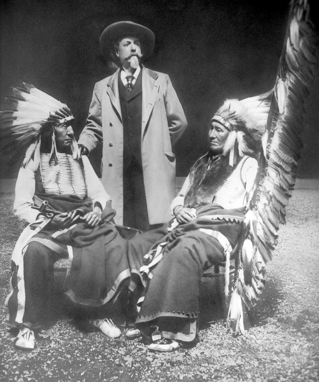 William F. Cody con Nuvola Rossa e Cavallo Americano da David Frances Barry