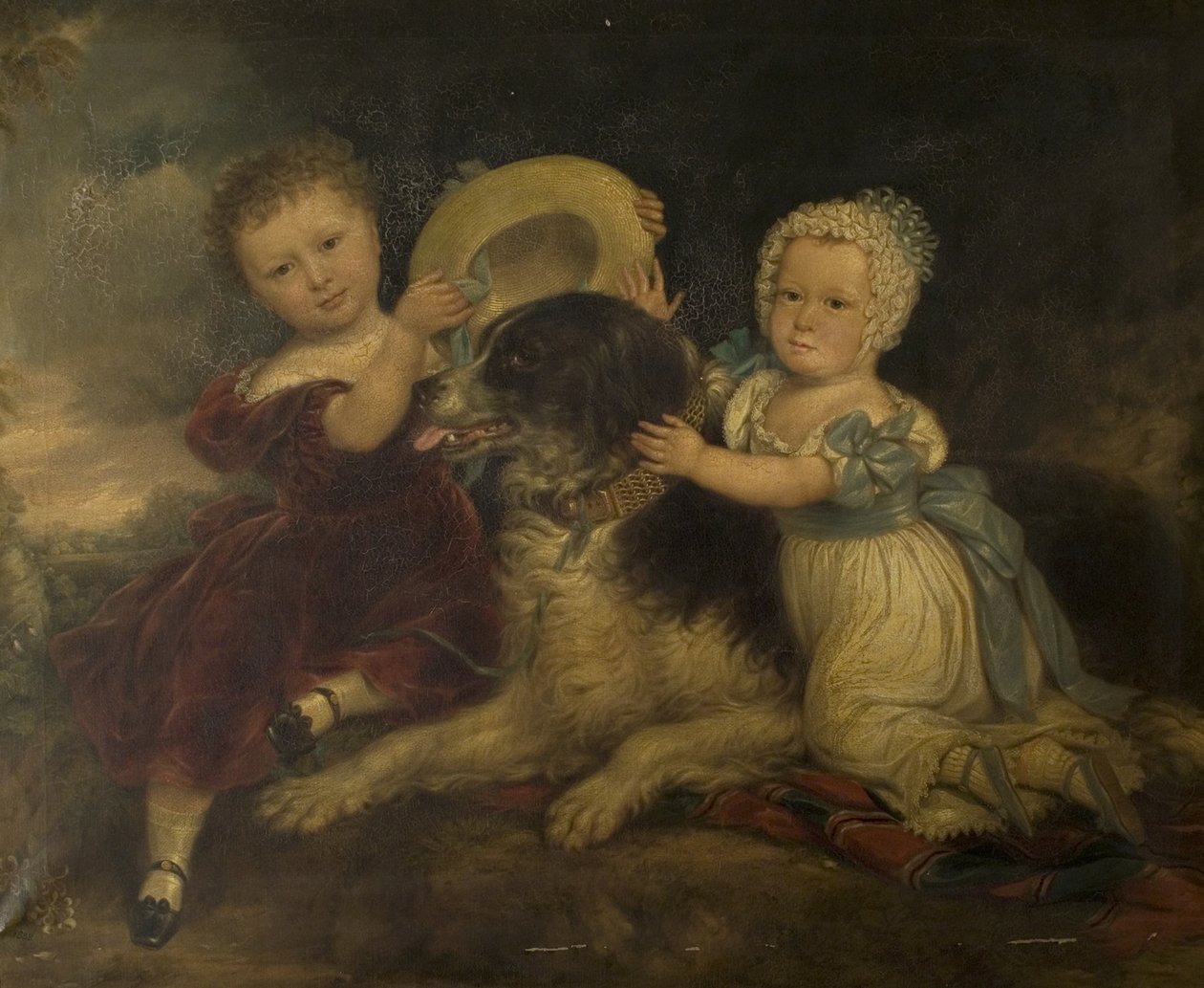 Arthur e Frances Hood, i figli di Sir Arthur Gregory di Styvechale Hall, e Nelson, 1838 da David Gee