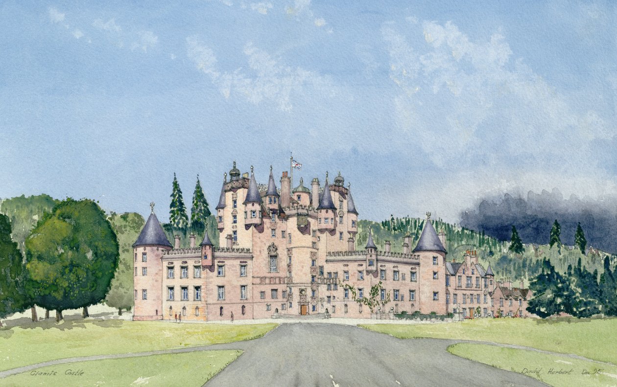 Castello di Glamis, Tayside da David Herbert