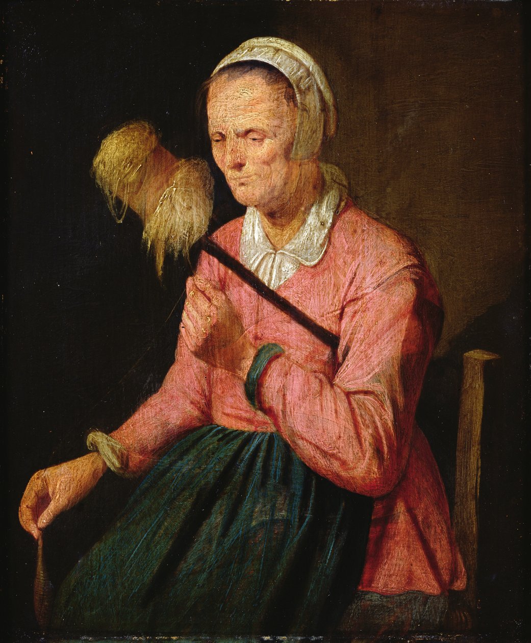 Donna con fuso da David III Ryckaert